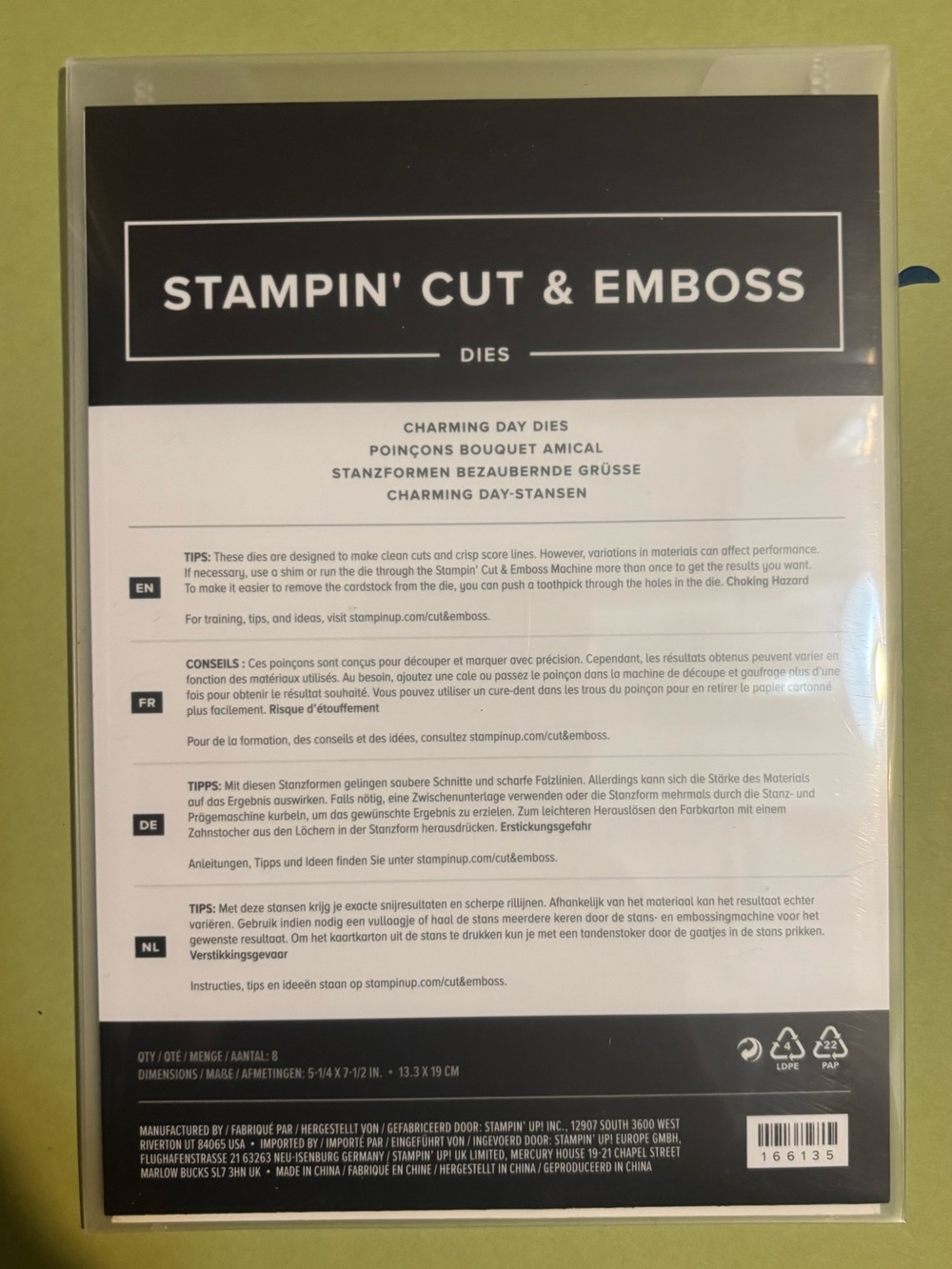 Stampin' Up! Charming Day Metal Cutting Dies